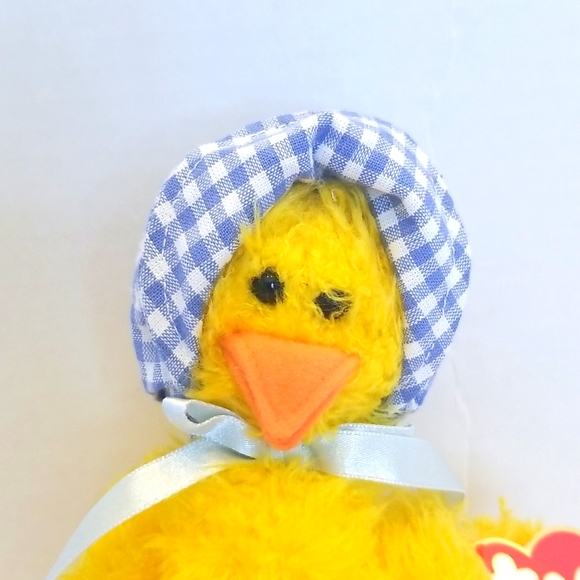 💥2/$10💥 NWT Vintage Ty Attic Treasures Bonnie Little Chick with Bonnet 1… - Picture 3 of 10